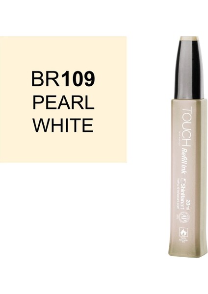 Touch Twin Marker Refill Alcohol Ink Alkol Bazlı Mürekkep 20 Ml. BR109 Pearl Whıte