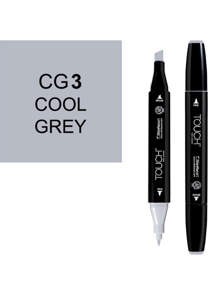 Touch Twin Marker Çizim Kalemi Cg3 Cool Grey