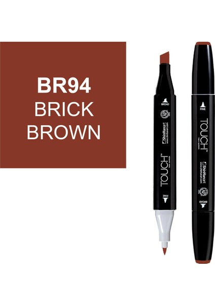Touch Twin Marker Çizim Kalemi BR94 Brick Brown