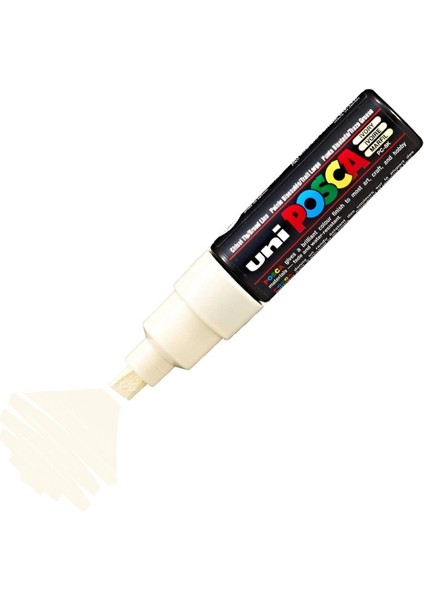 Posca Pc-8k Boyama Markörü 8 Mm. Kesik Uç Fildişi