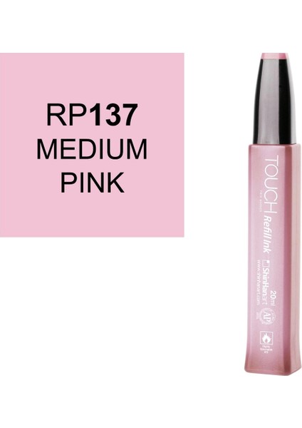 Touch Twin Marker Refill Alcohol Ink Alkol Bazlı Mürekkep 20 Ml. RP137 Medıum Pınk