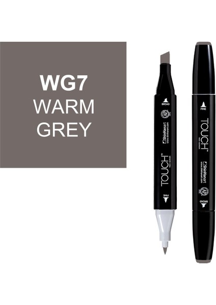 Touch Twin Marker Çizim Kalemi Wg7 Warm Grey