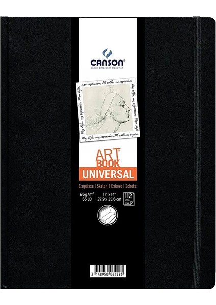 Art Book Supertrendversal Sert Kapak Lastikli Eskiz Çizim Defteri 96 Gr. 27.9X35.6 Cm. 112 Sayfa
