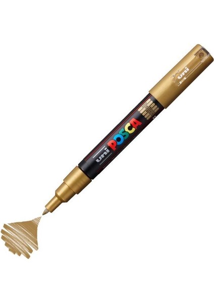 Posca Pc-1m Boyama Markörü 0.7 Mm. Metalik Altın