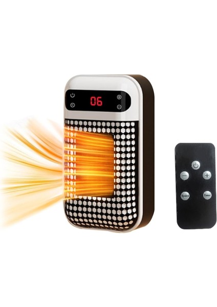 Kapalı Alanlar Için Taşınabilir Isıtıcılar Kablosuz Isıtıcı 500 Watt Kış Için Uzaktan Kumandalı Isıtıcı + LED Ekran Ab Fişi Beyaz (Yurt Dışından) modelleri