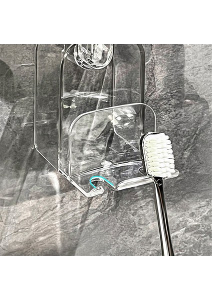 Çıkarılabilir Vantuzlu Diş Fırçası Tutucu, Su Bardağı, Banyo Için Kapak, Duş Için Diş Fırçası Saklama Düzenleyici, B (Yurt Dışından) indirimleri