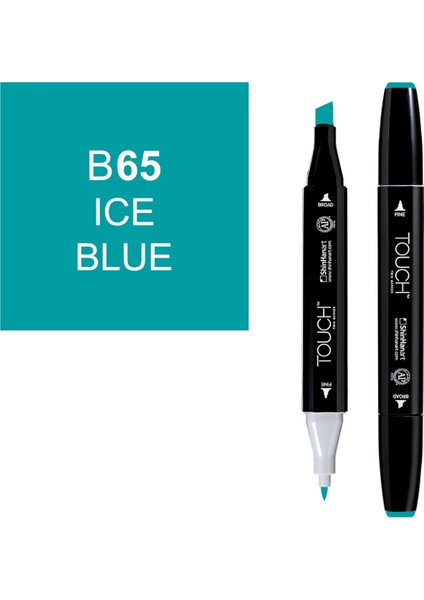 Touch Twin Marker Çizim Kalemi B65 Ice Blue