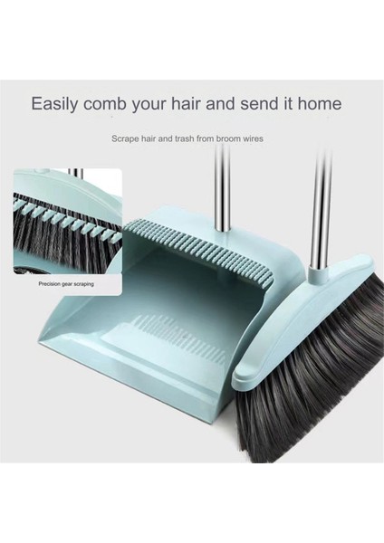 Faraş Süpürge Seti Zemin Sileceği Ev Temizliği Uzun Saplı Temizlik Seti Lobi Ev Mutfak Temizliği Gri (Yurt Dışından) fiyatları