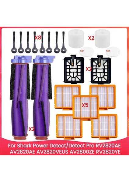 Shark Power Detect/detect Pro RV2820AE,AV2820AE,AV2820VEUS,AV2800ZE,RV2820YE Parçaları Için Aksesuar Kiti (Yurt Dışından)