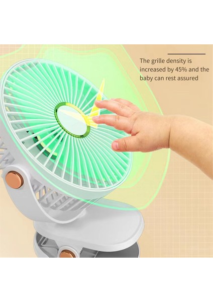 Inç Klipsli Fan 2400MAH USB Şarj Edilebilir Güçlü Rüzgar Gücü Mini Sessiz Kullanışlı Masaüstü Ofis Fanı, Pembe (Yurt Dışından) indirimleri