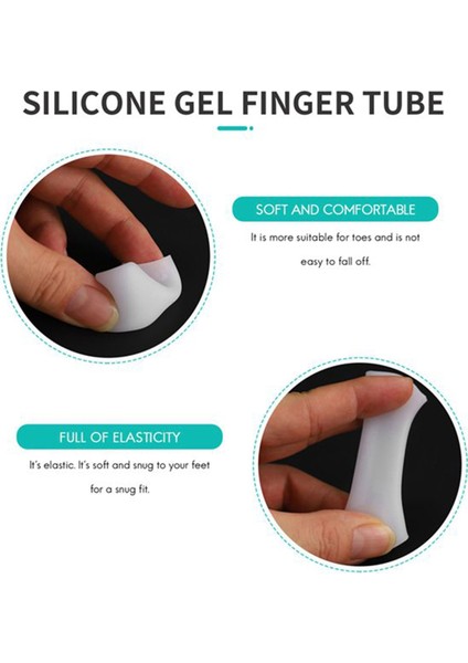 50 Adet Silikon Parmak Tüpü Koruyucu Ayak Manşonları Sürtünme Ağrısı Giderici Ayak Bakım Aracı Parmak Koruması (Yurt Dışından) modelleri