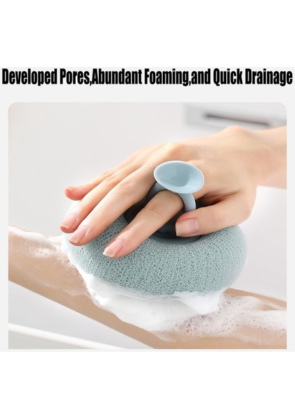 2'li Paket Süper Yumuşak Ayçiçeği Vantuzlu Banyo Topu, Lifli Süngeri Etkili Bir Şekilde Peeling Yapar, Temel Banyo Süngeri, D (Yurt Dışından) fiyatları