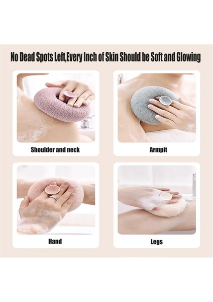 2'li Paket Süper Yumuşak Ayçiçeği Vantuzlu Banyo Topu, Lifli Süngeri Etkili Bir Şekilde Peeling Yapar, Temel Banyo Süngeri, D (Yurt Dışından) fırsatları