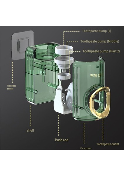 Hafif Diş Macunu Sıkacağı, Otomatik Diş Macunu Sıkacağı, Hassas Diş Macunu Sıkma Aleti, Ev Tipi Delme Gerektirmeyen, C (Yurt Dışından) indirimleri