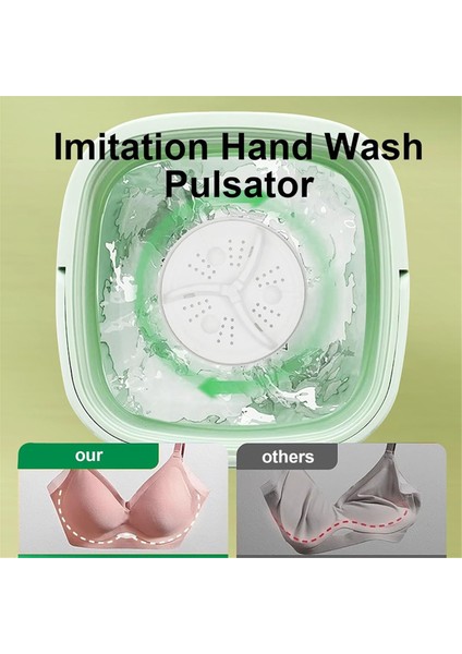 6l Mini Çamaşır Makinesi Drenaj Sepetli Katlanabilir Çamaşır Makinesi Daire Yurt Seyahat Için Derinlemesine Temizlik Iç Çamaşırı B Ab Fişi (Yurt Dışından) fırsatları