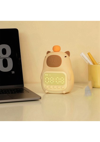 Capybara Temalı Yatak Başı LED Uyku Saati, Şarj Edilebilir Gece Lambası, Dokunmatik Kontrol - Öğrenciler ve Çocuklar Için Mükemmel Hediye (Yurt Dışından) fiyatları