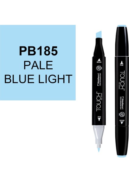 Touch Twin Marker Çizim Kalemi PB185 Pale Blue Light