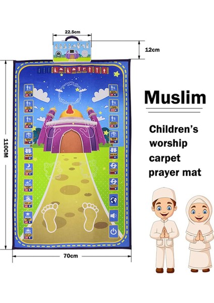 Seccade Müslüman Yetişkin Ibadet Halısı, Rehberli Namaz Rehberliği, Islam Seccadesi, Ramazan Seccadeleri, Yetişkinler (Yurt Dışından) fırsatları