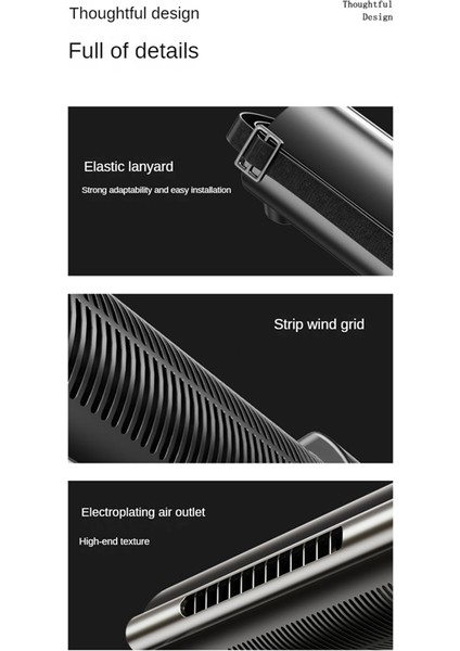 Araba Iç Mekan Arka Koltuk Başlığı Vantilatörü, 3 Vites Hızı USB Ayarlanabilir Kayış Araba Iç Mekan Vantilatörü Oto Aksesuarları Gümüş Gri (Yurt Dışından) indirimleri