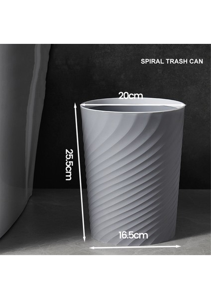 Plastik Küçük Çöp Kovası, Çöp Kovası, Banyo, Mutfak, Ofis, Yurtlar Için Çöp Konteyneri Sepeti (Gri) (Yurt Dışından) fiyatları