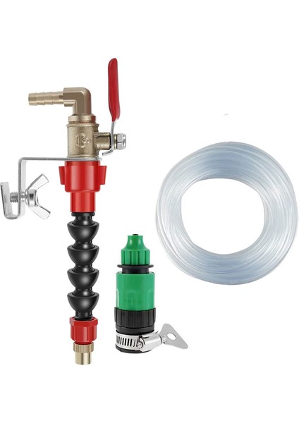 Kesme Makinesi Için Toz Giderici Su Püskürtücü, Kesme Makinesi Sisleme Sistemi, Soğutma Sıvısı Sisleme Toz Geçirmez 10M Boru (Yurt Dışından)