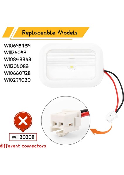 Whirlpool Kenmore Maytag Buzdolabı LED Işık Modülü Bileşenleri Için 3'lü Paket W10695459 W10843353 W11205083 (Yurt Dışından) indirimleri
