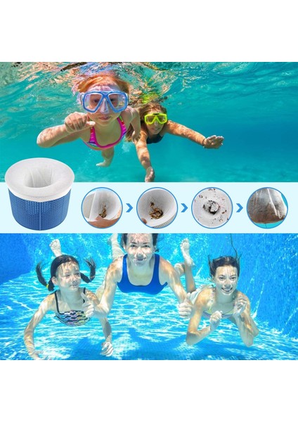 Havuz Skimmer Çorapları, 30'lu Paket Havuz Filtre Sepeti Koruyucu Çoraplar, Yeniden Kullanılabilir Ultra Ince Örgülü Çorap Filtre Havuz Artıkları Toplayıcı (Yurt Dışından) indirimleri