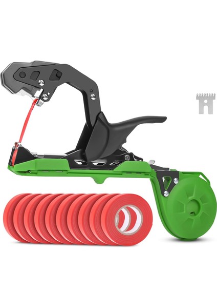 Bitki Bağlama Makinesi, Bitki Asma Bağlama Bandı Makinesi, Domates, Sebze Bahçesi Için 10000 Adet Zımba ve 10 Rulo Bant (Yurt Dışından)