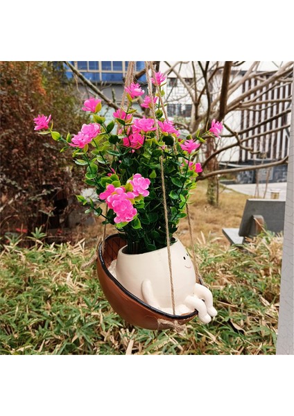 Adet Bitki Askı Sepetleri, Güzel Salıncak Yüzlü Saksı, Sukulent Çiçek Saksıları, Balkon Duvar Askılı Saksı Malzemeleri (Yurt Dışından) fırsatları