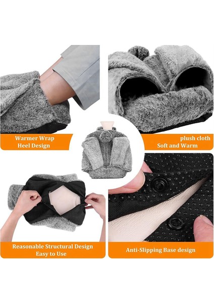 Ayaklar Için Yumuşak Peluş Kılıflı Ayak Isıtıcı Sıcak Su Torbası, Erkekler ve Kadınlar Için Ayak Isıtıcı El Isıtıcısı D Stili (Yurt Dışından) modelleri