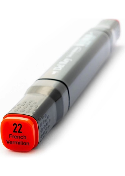 Çift Uçlu Çizim Marker Kalemi 22 French Vermilion