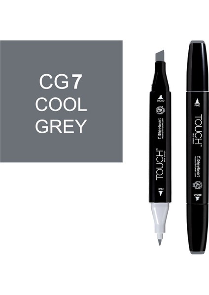 Touch Twin Marker Çizim Kalemi Cg7 Cool Grey