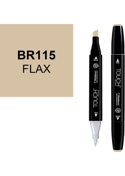 Touch Twin Marker Çizim Kalemi BR115 Flax