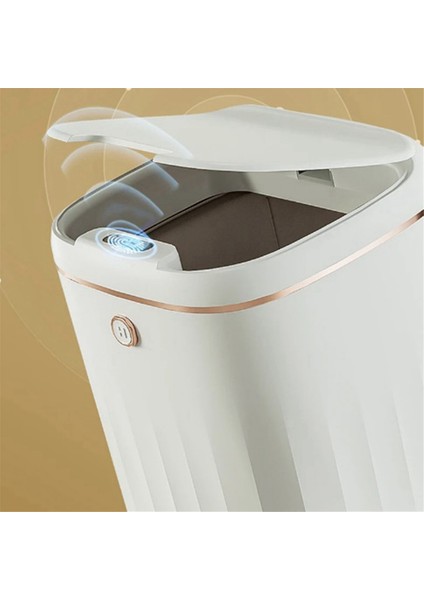 Akıllı Çöp Kutusu Otomatik Sensörlü Çöp Kutusu Kapasiteli Indüksiyonlu Çöp Kutusu Mutfak Banyo Siyah (Yurt Dışından) indirimleri
