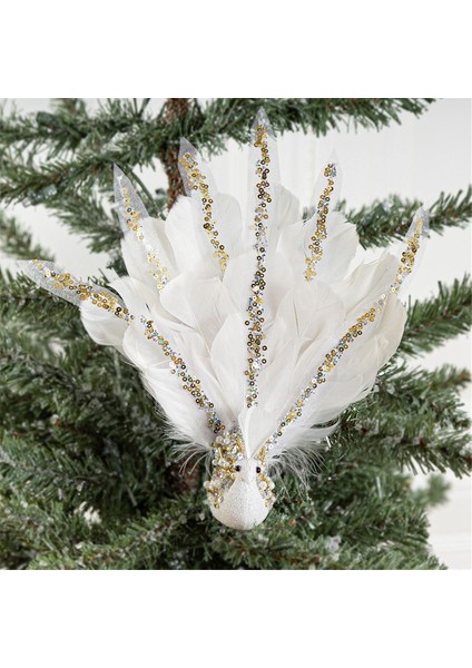 Noel Süsleri Dekorasyonları - 2 Adet Kuyruğunu Açan Kolye Noel Dekorasyonu Parti Malzemeleri Için (Yurt Dışından) modelleri