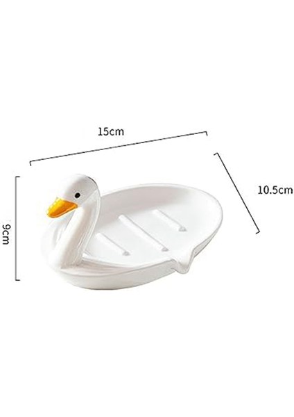 Sevimli Hayvan Ördek Seramik Sabunluk, Duş Banyo Mutfak Için Tahliyeli Kendiliğinden Boşalan Sabunluk (Yurt Dışından) fiyatları