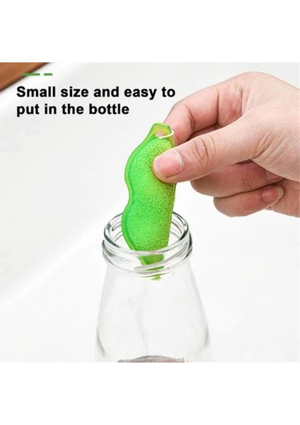 Fasulye Şişe Temizleme Süngeri Mutfak Bardak Temizleme Fırçası Yeniden Kullanılabilir Şişe Temizleme Süngeri Cam Şişe Temizleme Aleti (Yurt Dışından) modelleri