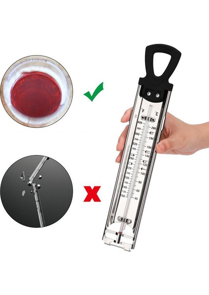 Paslanmaz Çelik Mutfak Pişirme Termometresi Reçel Şekerleme Ev Kullanımı Termometresi Ev Sıcaklık Dedektörü Aletleri (Yurt Dışından) fiyatları