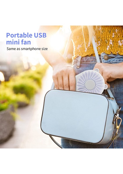 Elde Taşınabilir Mini USB Fan, Tutucu ile Şarj Edilebilir Taşınabilir USB Cep Fanı, Çocuklar Için Uygun 3 Hız Ayarlanabilir Tasarım (Yurt Dışından) modelleri