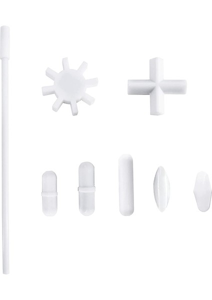 7 Şekilli Manyetik Karıştırıcı Karıştırma Çubukları Mikser Ptfe Karıştırma Çubuğu Manyetik Geri Alma Aleti ile (8'li Paket) (Yurt Dışından)