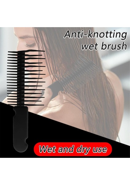 Doğal Kıvırcık Islak Kuru Kalın Ince Saçlar Için Çift Taraflı Düğüm Açma Taraklı Düğüm Önleyici Islak Fırça (Yurt Dışından) fiyatları