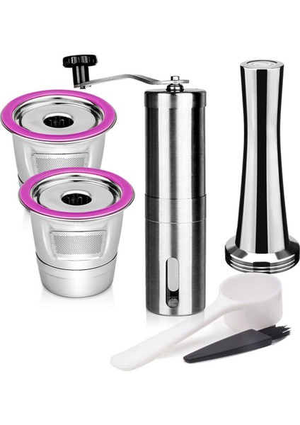 Keurig Espresso Makinesi Için Paslanmaz Çelik Doldurulabilir Kahve Kapsülü Tamper Yeniden Kullanılabilir Kahve Podu Kahve Aksesuarları (Yurt Dışından)