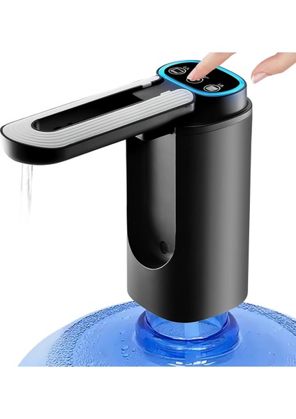 Galonluk Şişe Için Otomatik Su Sebili Su Şişesi Pompası Tip-C Şarjlı Taşınabilir Elektrikli Su Sebili Pompası (Yurt Dışından)
