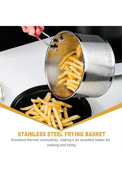 Kızartma Sepeti Paslanmaz Çelik Makarna Sepeti Uzun Saplı Sepet Yuvarlak Gıda Filtre Sepeti Mutfak Eşyaları Çapı Yaklaşık 16 cm (Yurt Dışından) modelleri