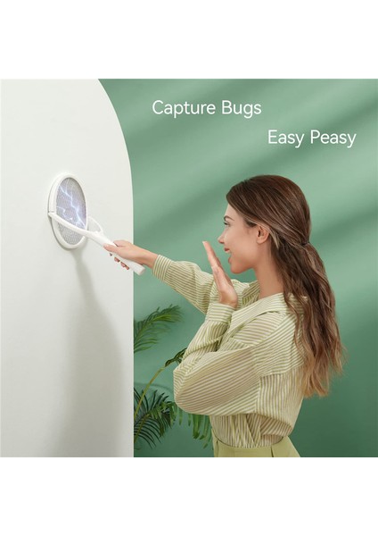 Döner Başlıklı Şarj Edilebilir Elektrikli Sinek Öldürücü Zapper Iç Mekan Zapper Meyve Sineği 1 Adet Teleskopik Uzatma Çubuğu ile (Yurt Dışından) modelleri