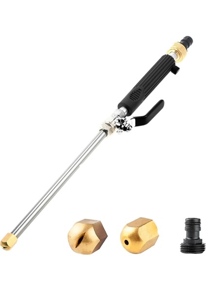 Evrensel Bahçe Hortumu Basınçlı Yı Makinesi Aparatı, Bahçe Hortumu Için Yüksek Basınçlı Hortum Başlığı, Jet Başlığı 2'si 1 Arada, Siyah (Yurt Dışından)