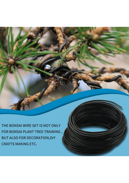 Bonsai Ağacı Seti 20 Plastik Örgü Mat Siyah, Çiçek Saksısı Delikli Fileli Bonsai Tel Seti (Yurt Dışından) modelleri