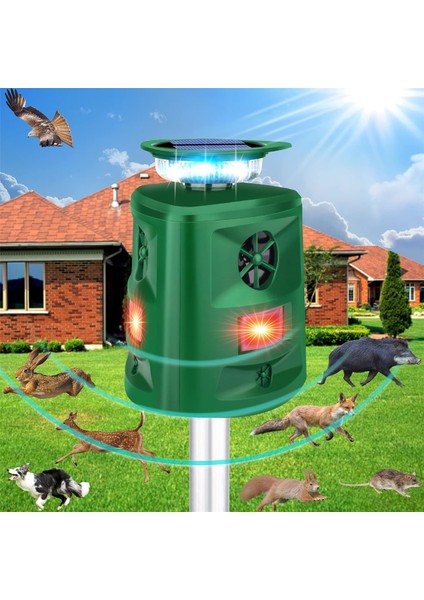 Güneş Enerjili Ultrasonik Hayvan Kovucu, Kedi Kovucu Dış Mekan, Hareket Sensörlü ve Yanıp Sönen Işıklı Hayvan Kovucu (Yurt Dışından) fiyatları