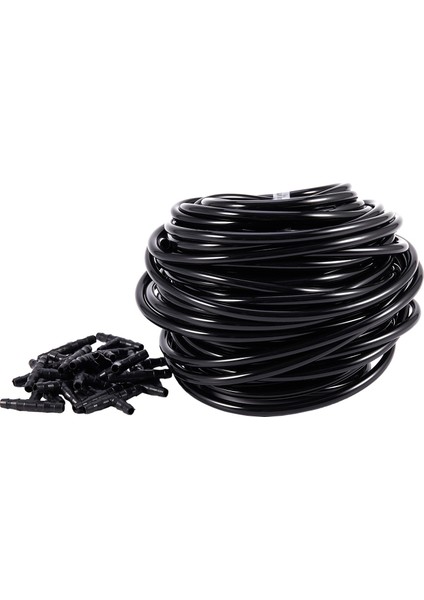 20M 4/7mm Hortum Bahçe Sulama Mikro Sulama Borusu 20 Adet T Bağlantılı Bahçe Çim Tarım Yağmurlama Damlama Borusu (Yurt Dışından)