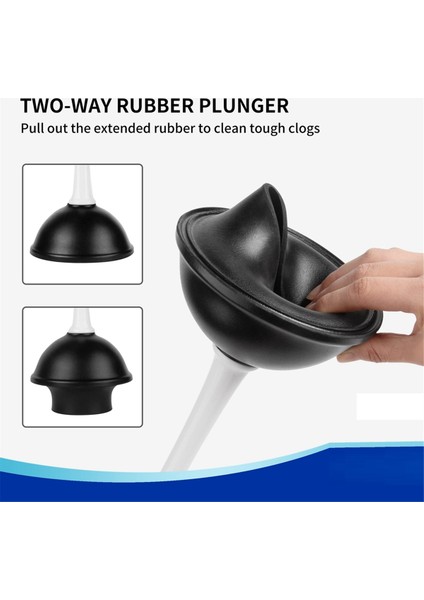 Banyo Temizliği Için Tuvalet Pompası ve Klozet Fırçası Kombinasyonu, Beyaz, 1 Set (Yurt Dışından) fiyatları